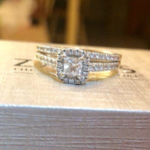 Zales diamond wedding ring set